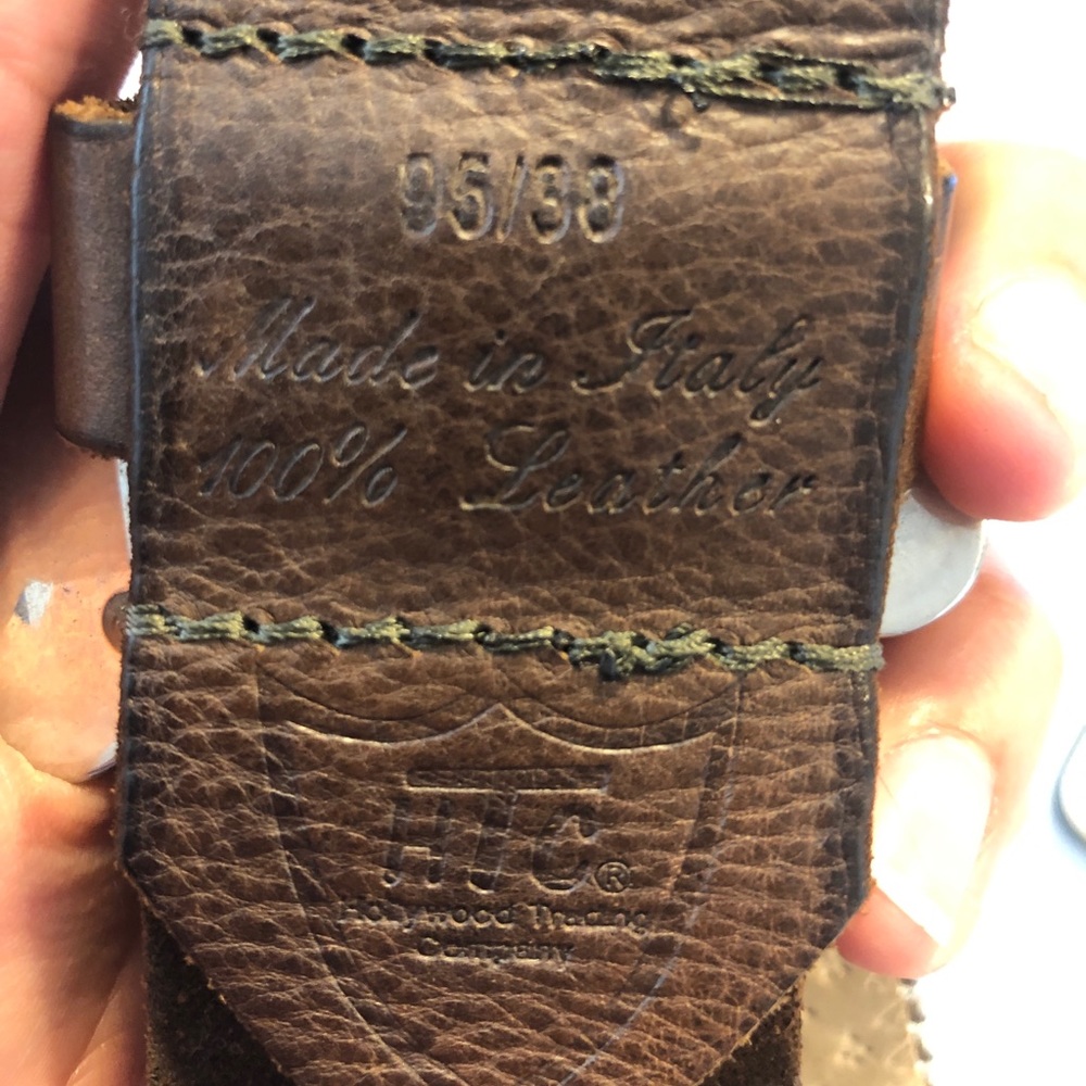 HTC Brown Beaded Leather Belt - Picture 7 of 7